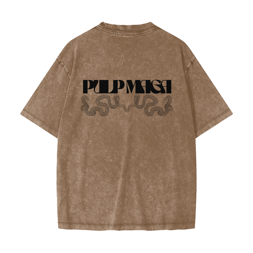 GEMINI SERPENT - Heavyweight Snow Washed T-Shirt