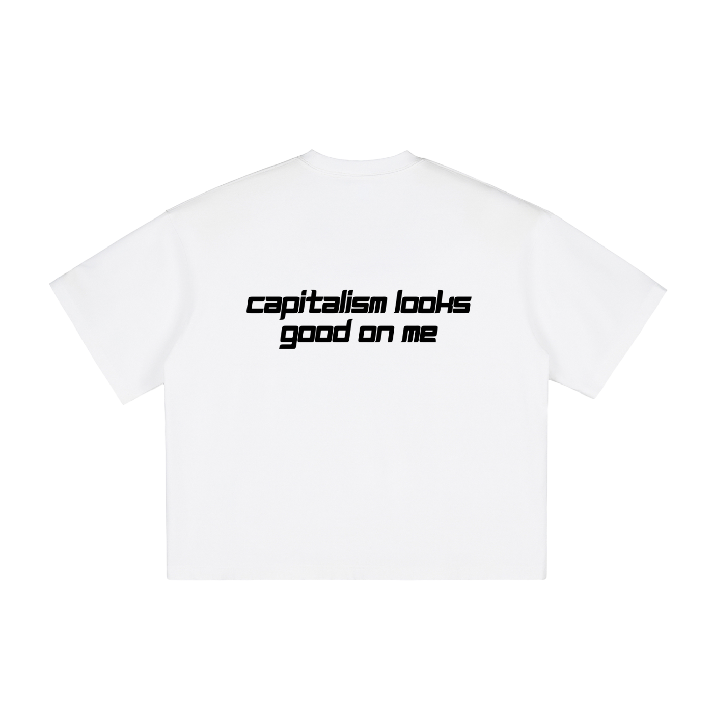 CAPITALISM LOOKS GOOD ON ME - Vintage Washed Boxy T-Shirt