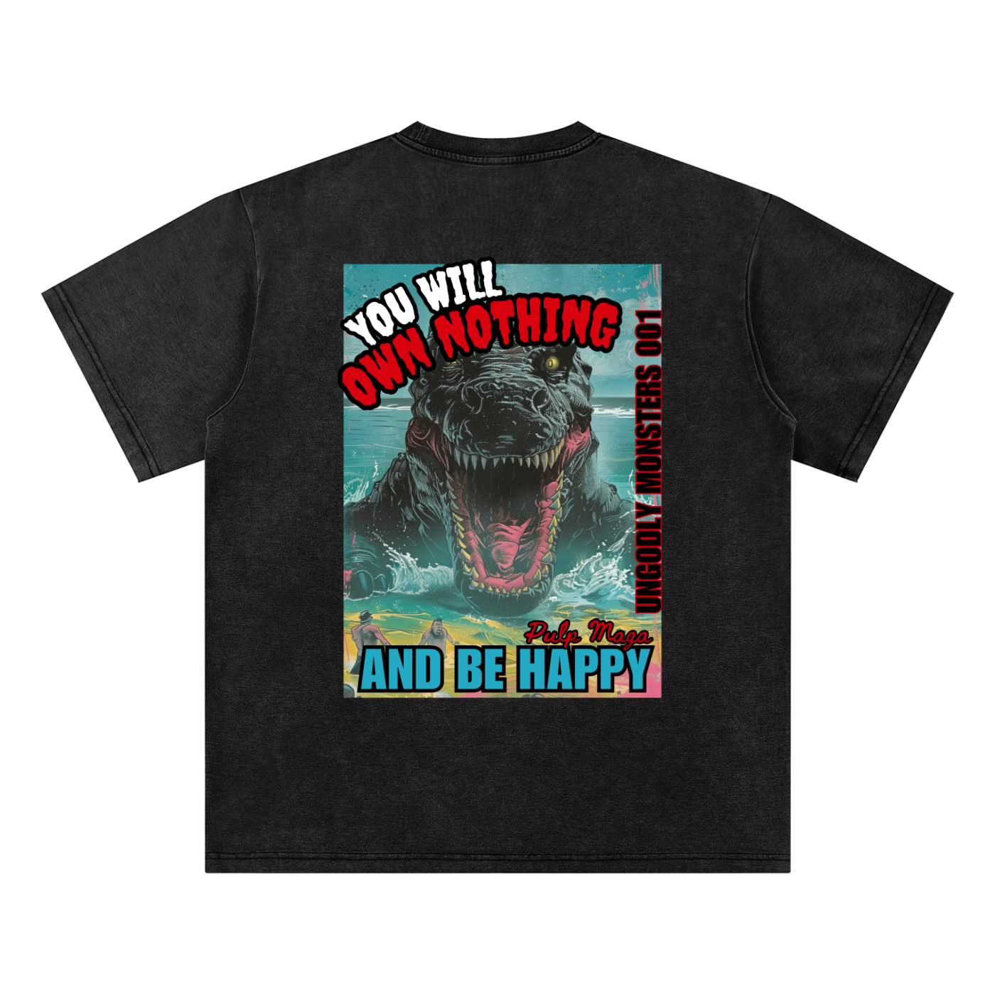 OWN NOTHING SWAMP MONSTER - Bamboo Snow Washed T-Shirt