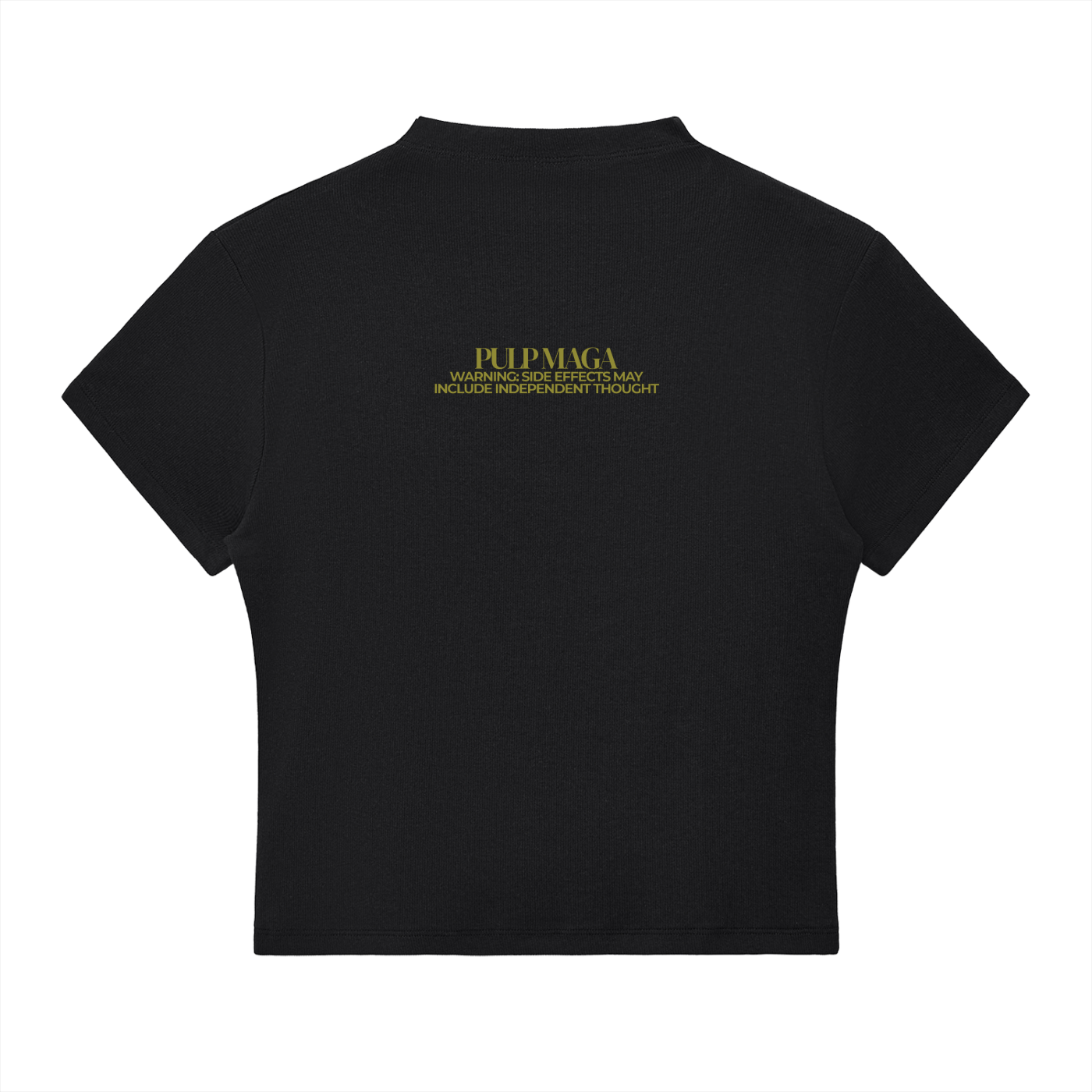 FAFO - MOSS INK - Slim Fit Mock Neck Baby Tee