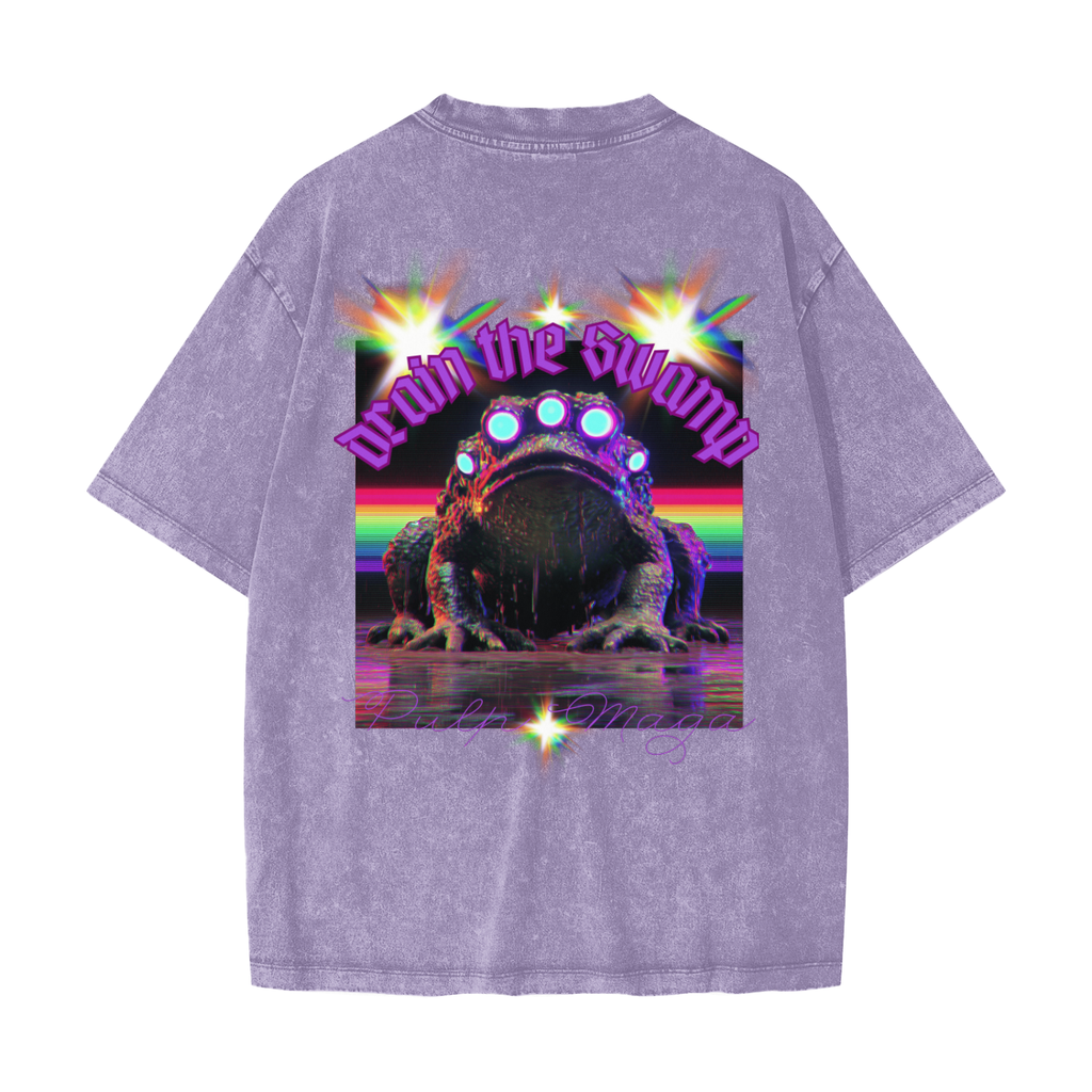 DRAIN THE SWAMP | LIMITED EDITION - Heavyweight Snow Washed T-Shirt