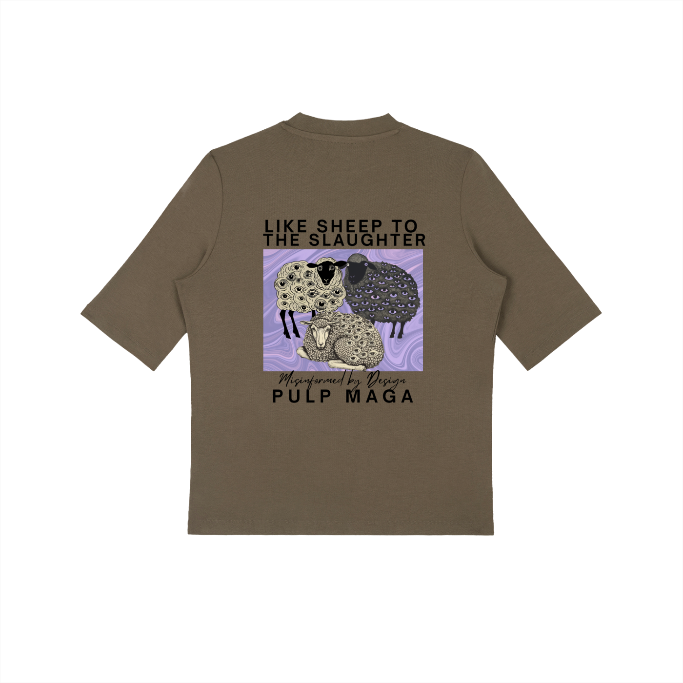 HERD MENTALITY - Essential Mock Neck Tee