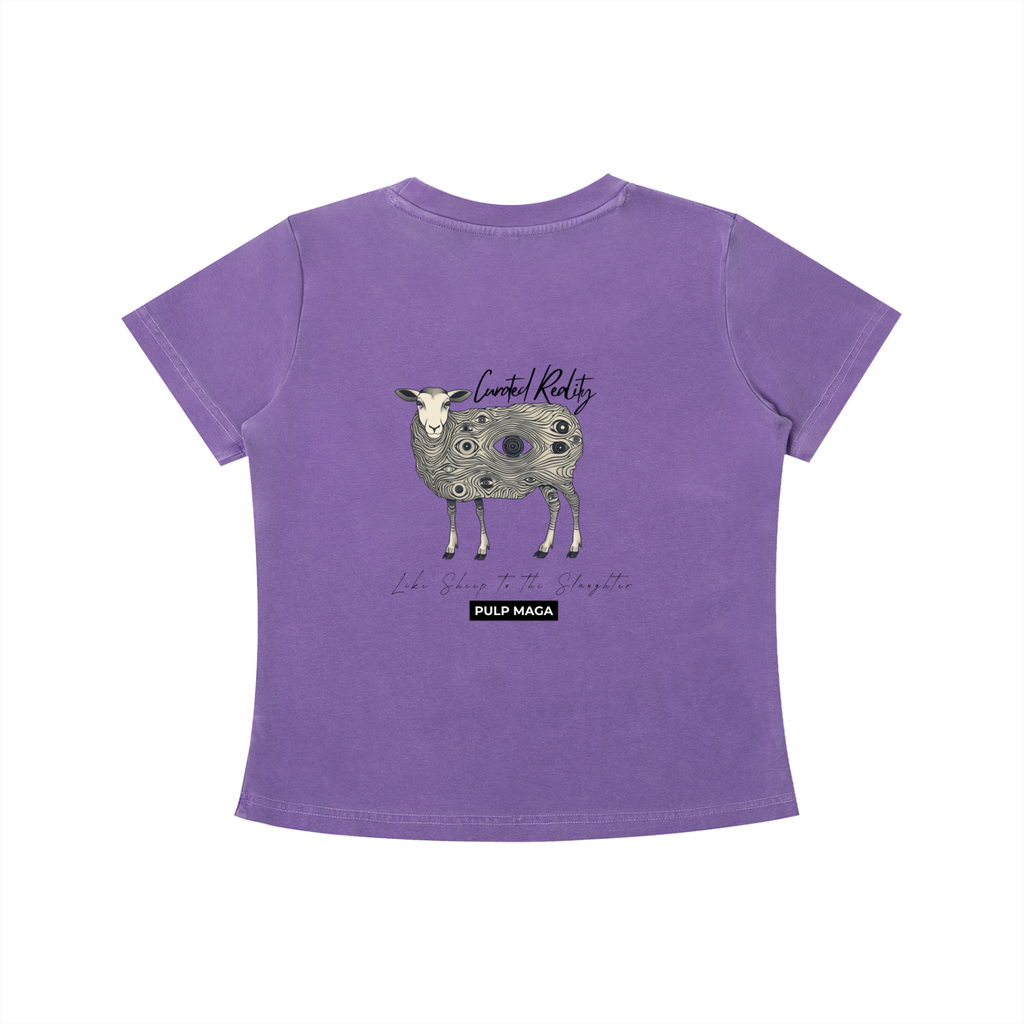 CURATED REALITY - Vintage Wash Slim Baby Tee