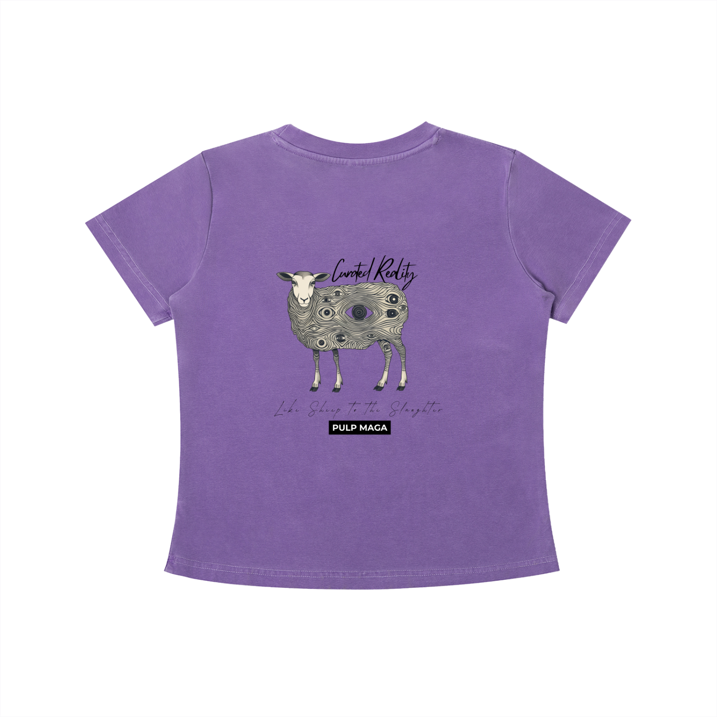 CURATED REALITY - Vintage Wash Slim Baby Tee