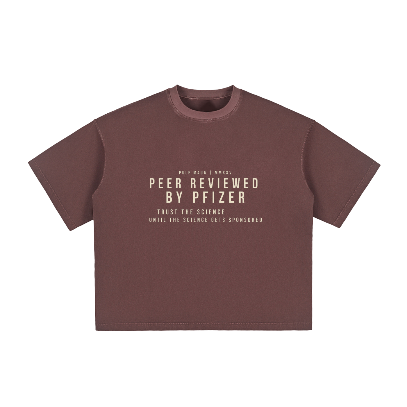 PEER REVIEWED BY PFIZER - Vintage Washed Boxy T-Shirt