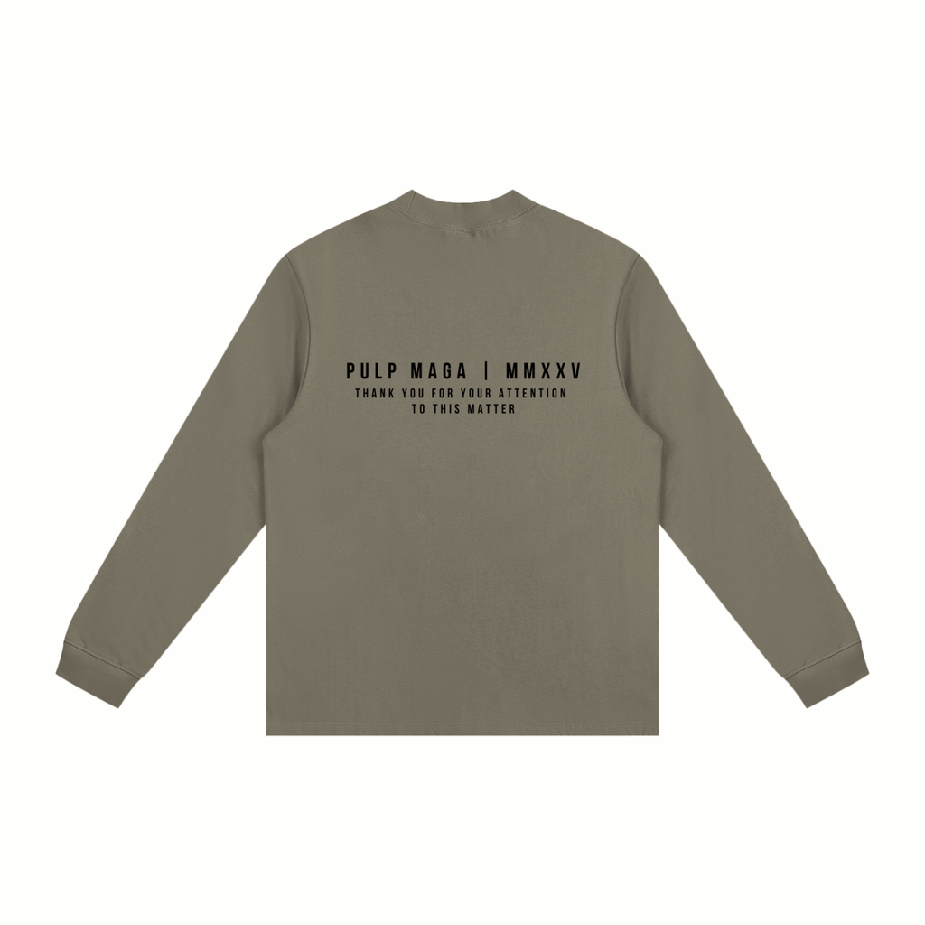 DRAIN THE SWAMP - Non-Shrink Mock Neck Long Sleeve
