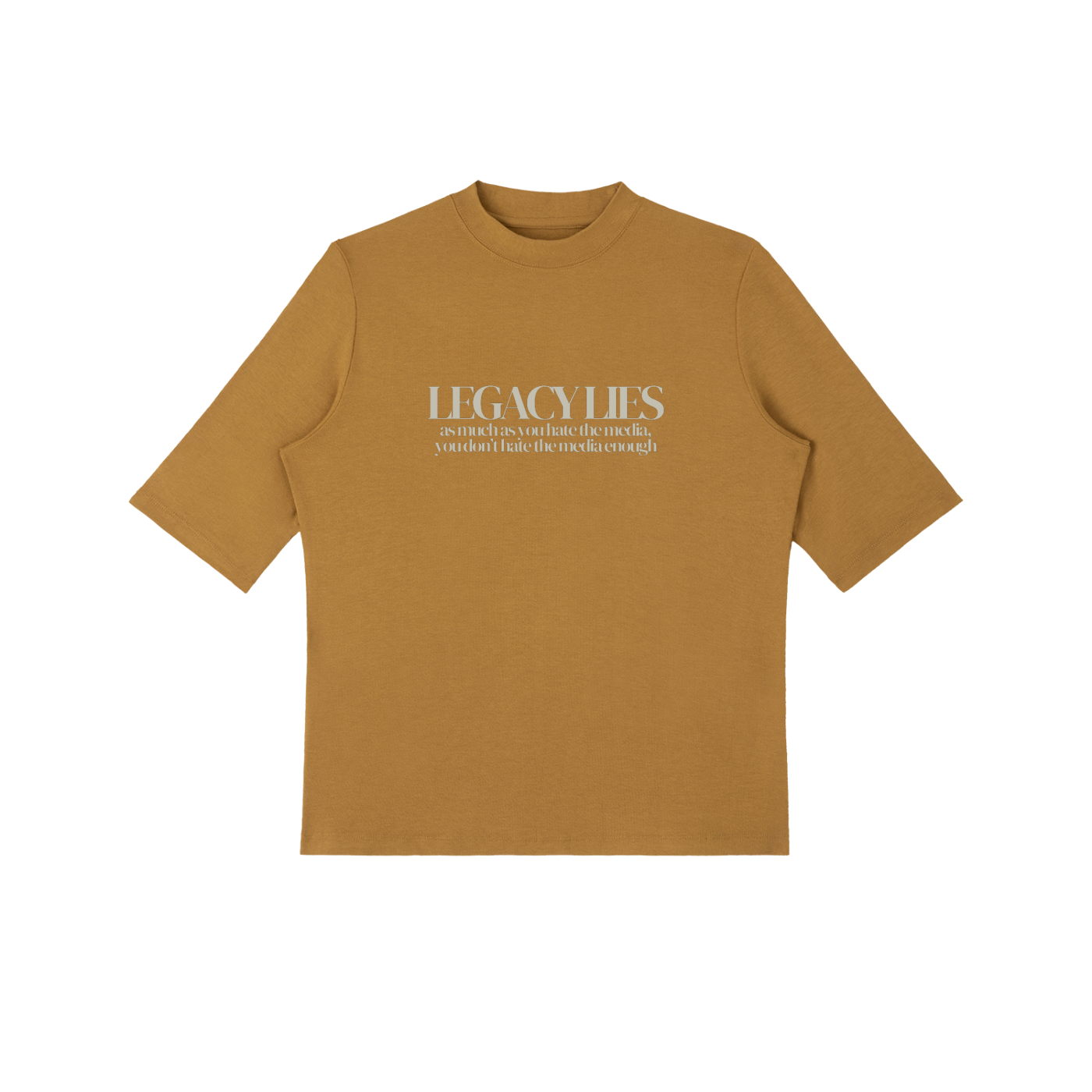 YOU DON'T HATE THE MEDIA ENOUGH - Essential Mock Neck Tee