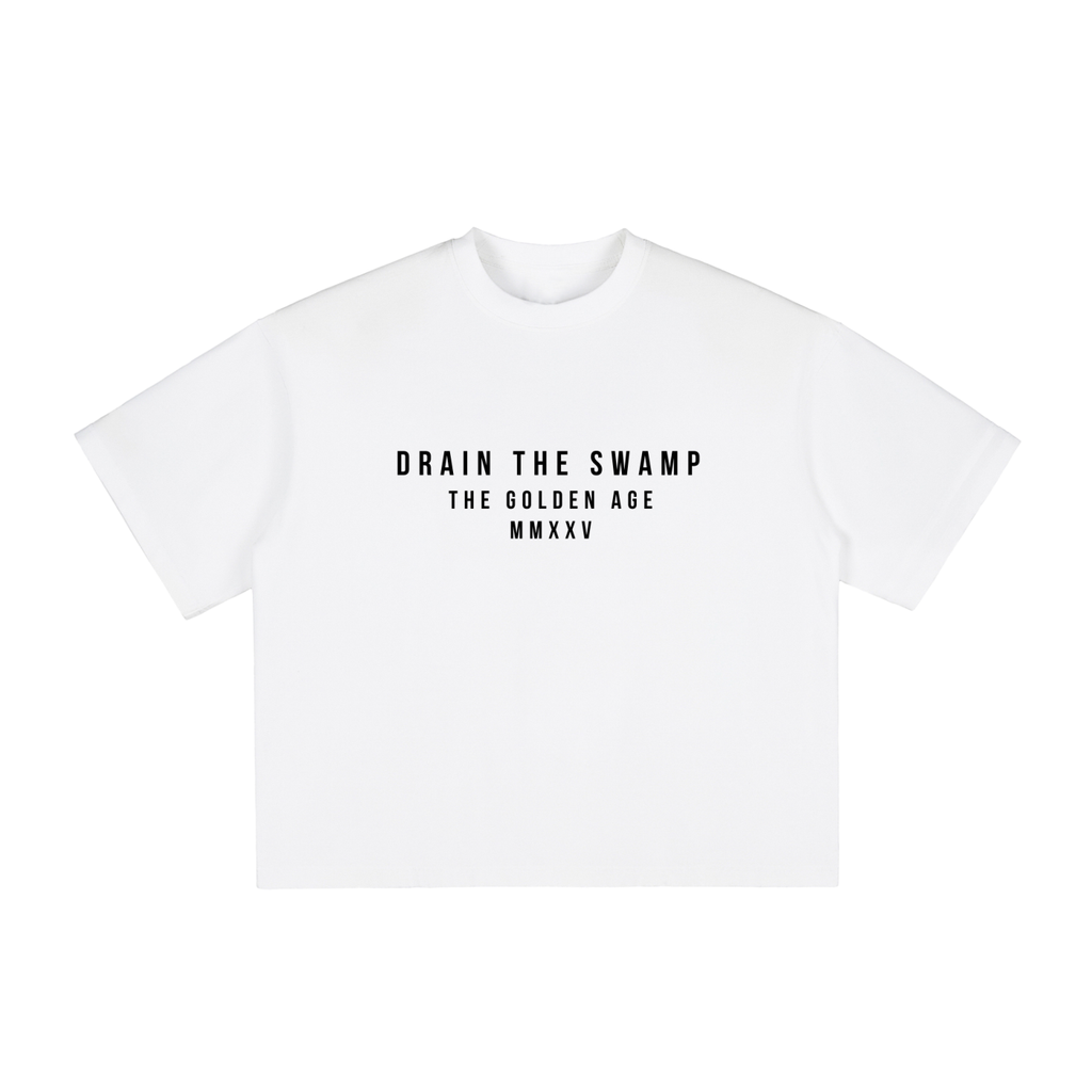 DRAIN THE SWAMP - Vintage Washed Boxy T-Shirt