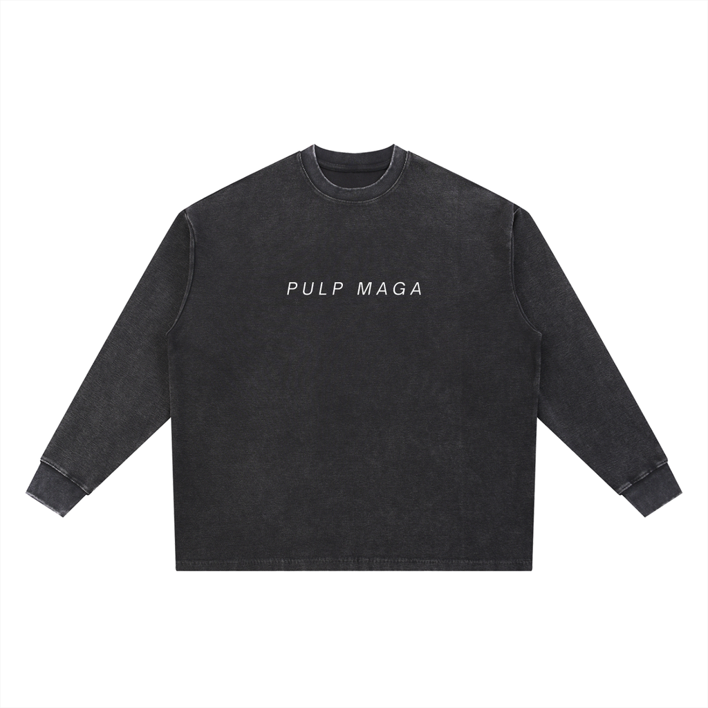 THIRD EYE - Mineral Baggy Long Sleeve Waffle Knit