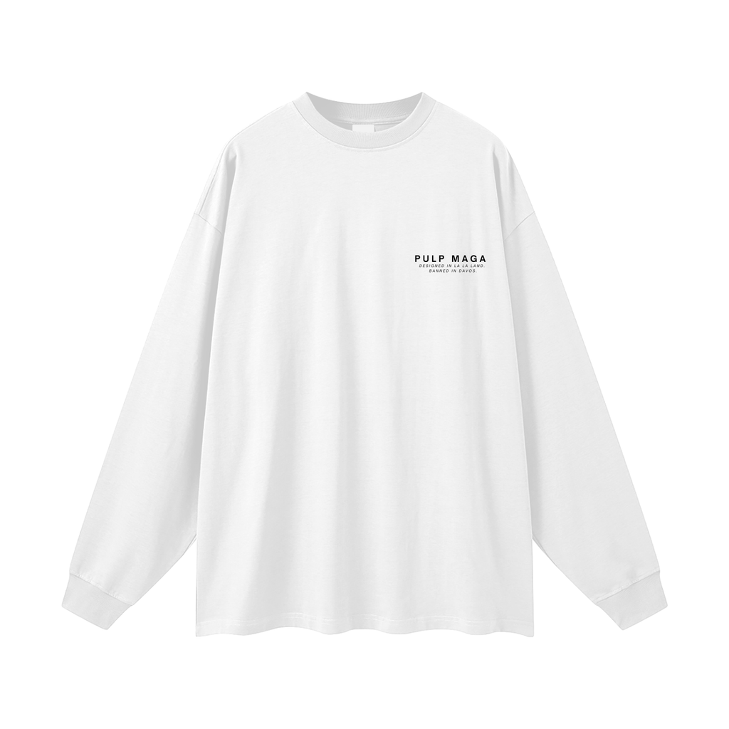 ANTI-GLOBALIST TECH-ANGEL - Oversized Streetwear Long Sleeve Tee