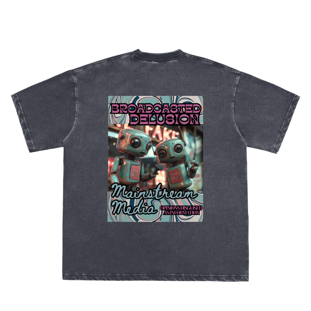 MAINSTREAM MEDIA - Snow Washed T-Shirt