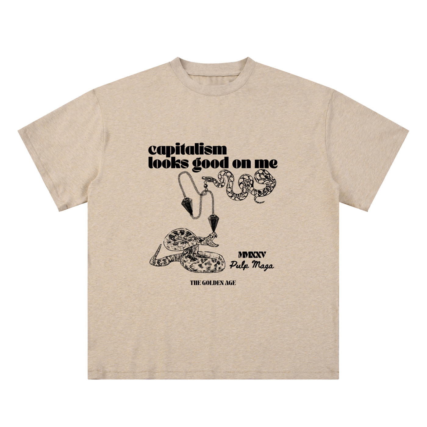 CAPITALISM LOOKS GOOD ON ME - Essential Cotton T-Shirt