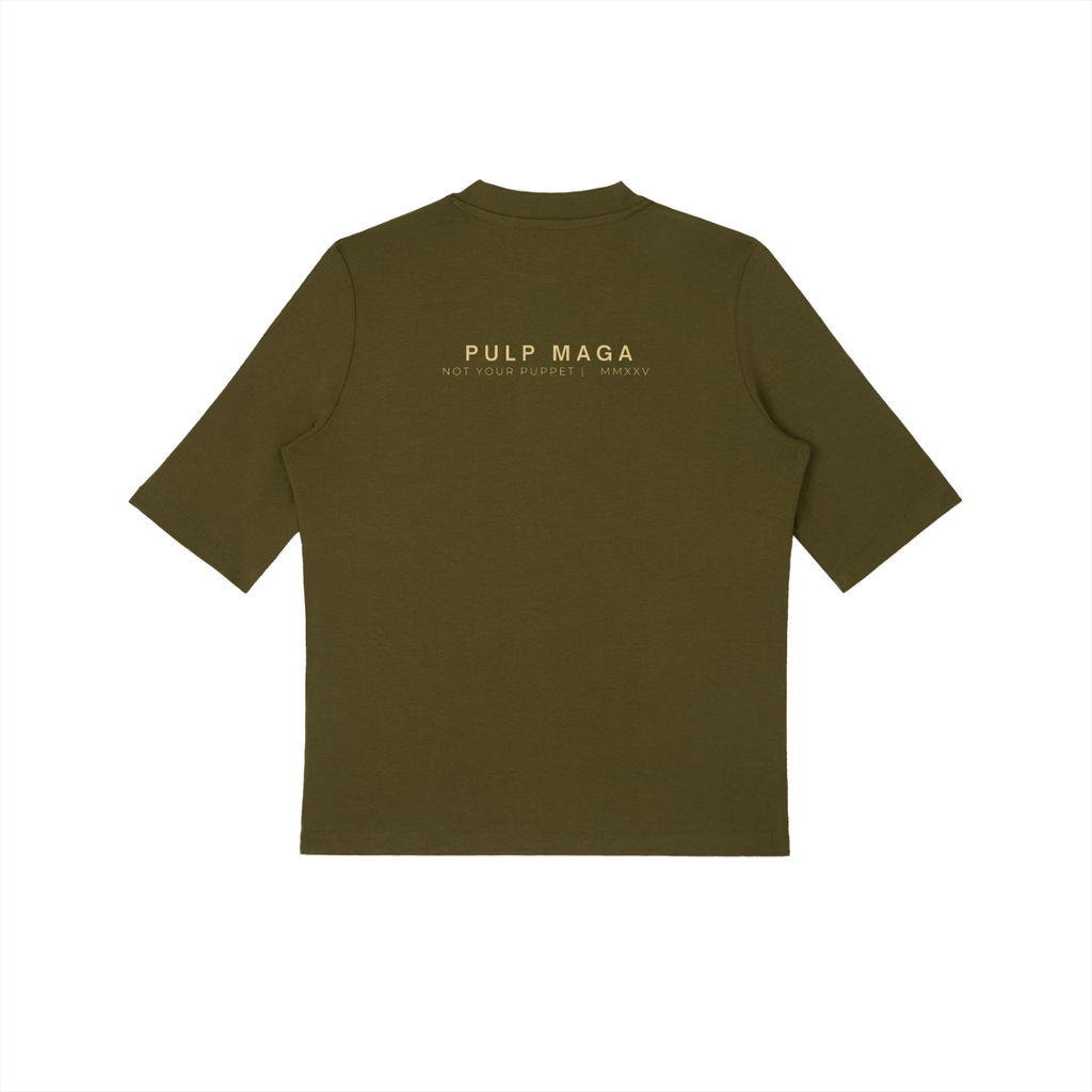 AMERICAN BOMBSHELL - Essential Mock Neck Tee