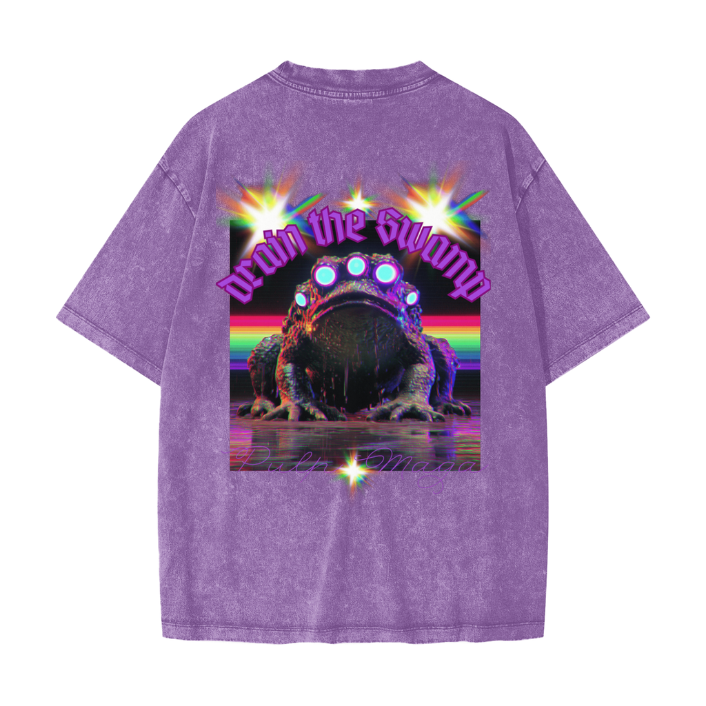 DRAIN THE SWAMP | LIMITED EDITION - Heavyweight Snow Washed T-Shirt