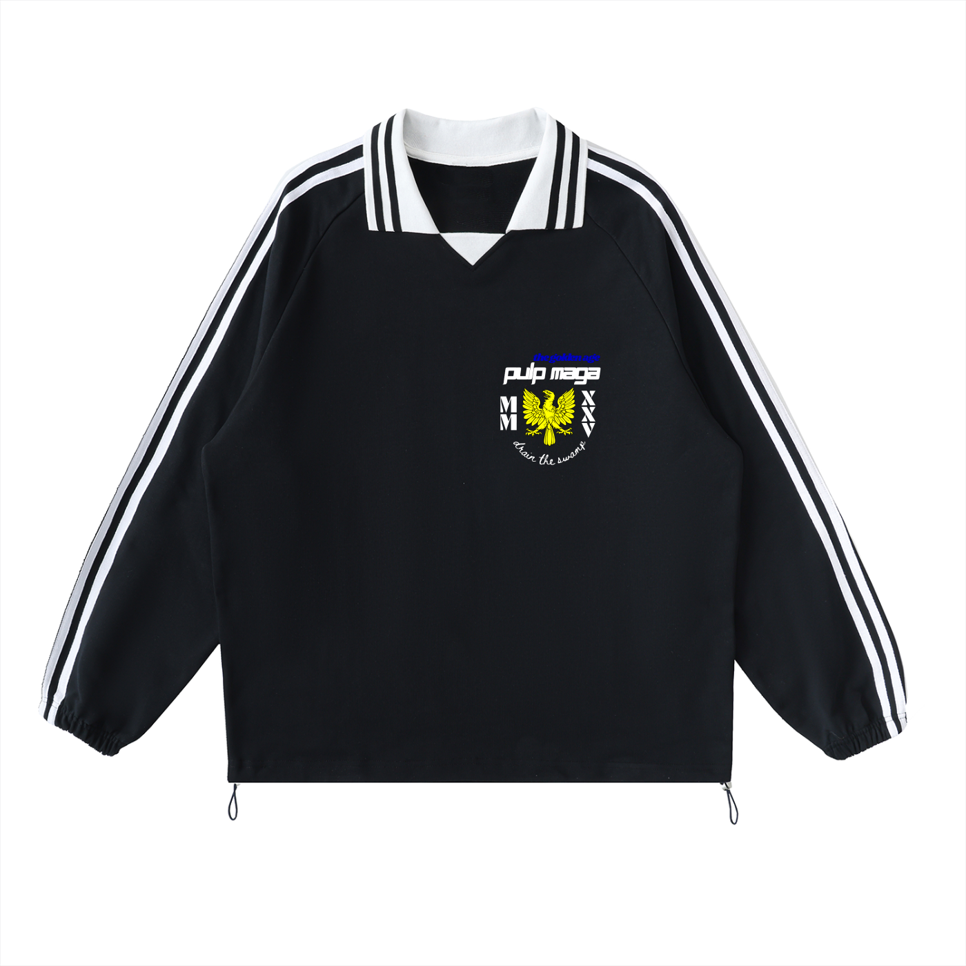 DIRTY, DIRTY DEMOCRATS - Contrast Striped Sweatshirt