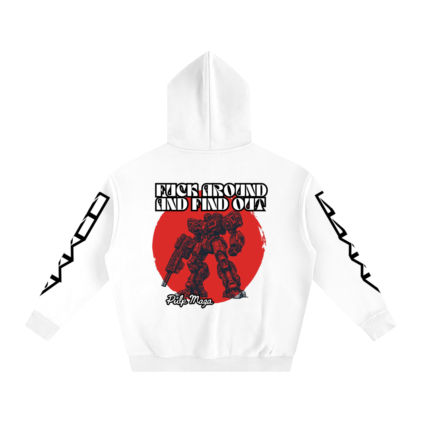 FAFO TRANSFORMER - Unisex Fleeced Oversized Hoodie