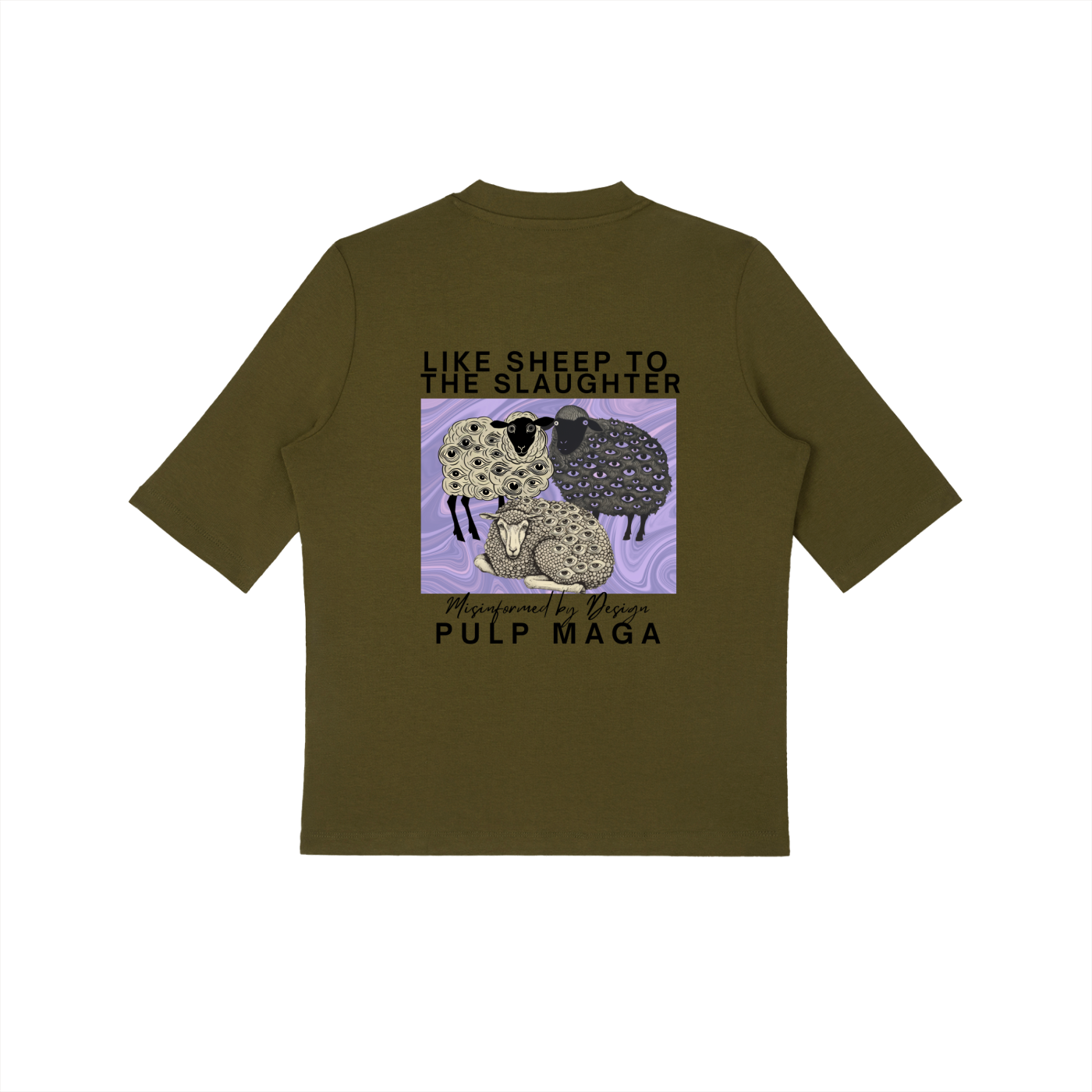 HERD MENTALITY - Essential Mock Neck Tee