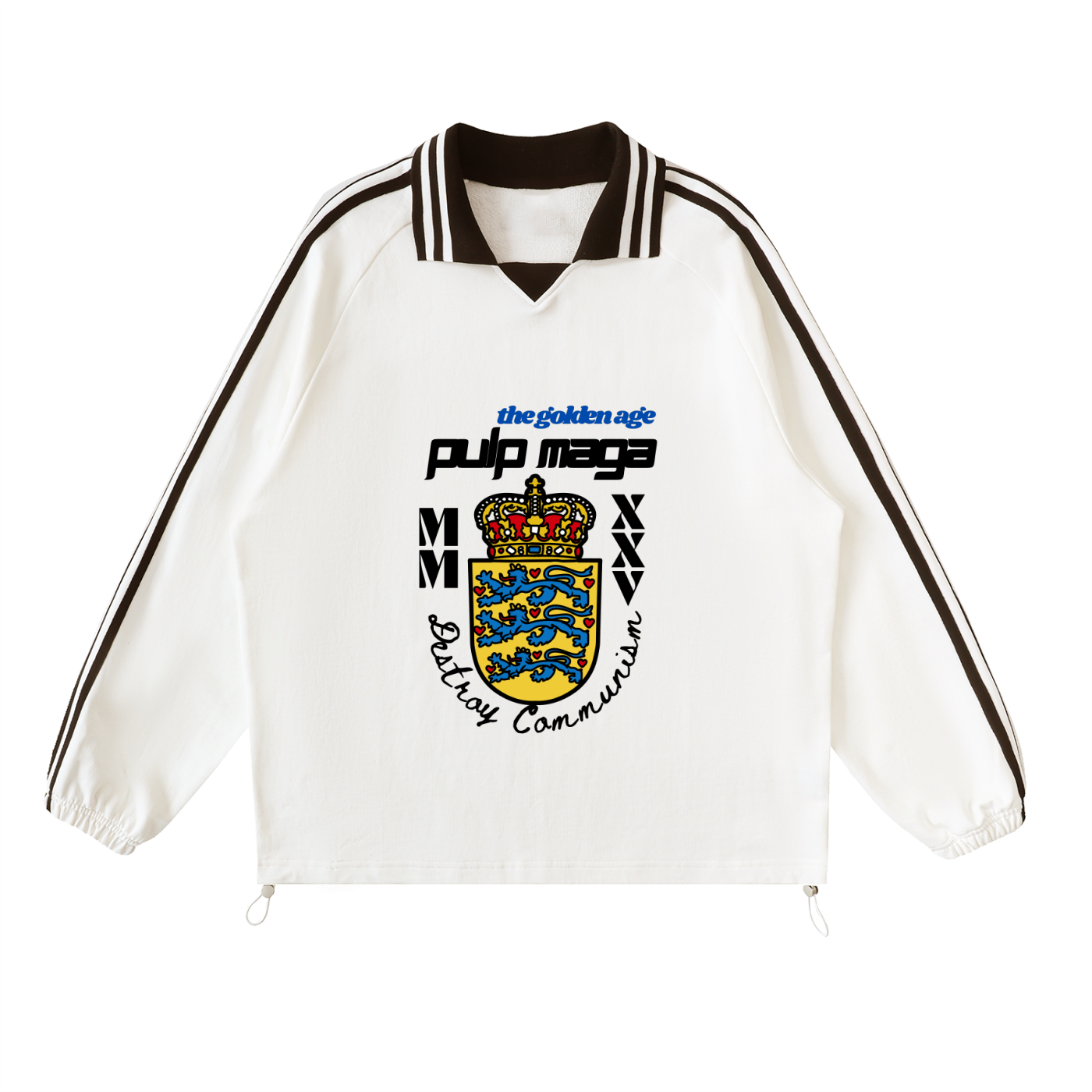 DEEP STATE - Contrast Striped Sweatshirt