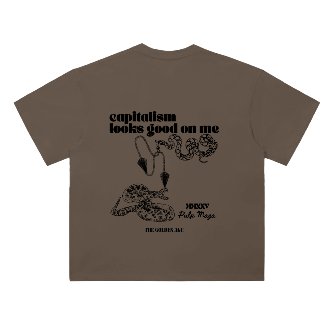CAPITALISM LOOKS GOOD ON ME - Heavyweight T-Shirt