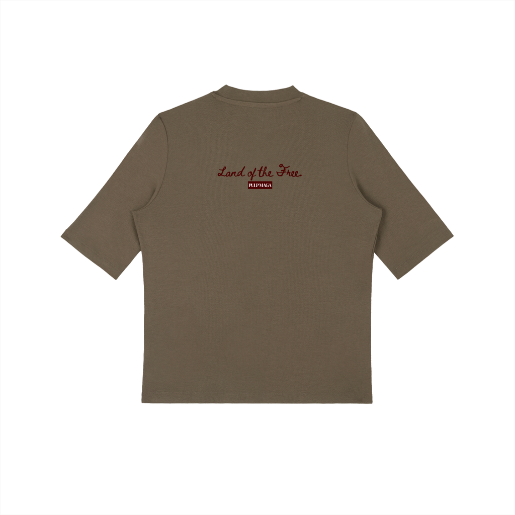 GOD BLESS AMERICA - Essential Mock Neck Tee