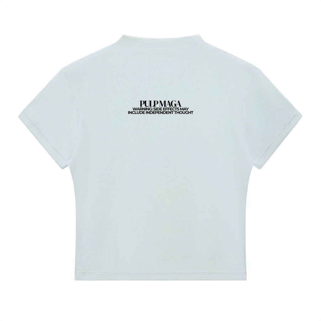 FAFO -  Slim Fit Mock Neck Baby Tee