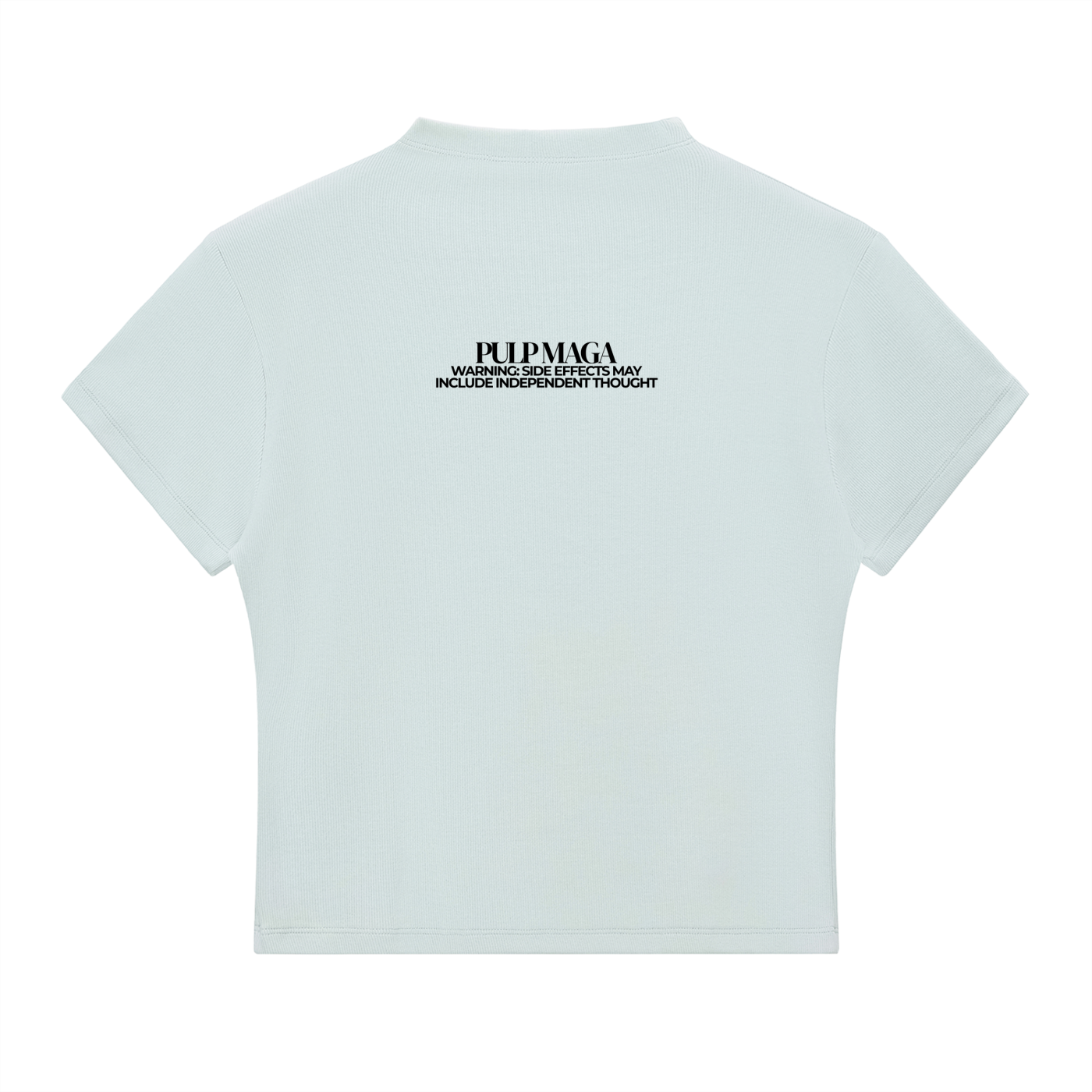 FAFO -  Slim Fit Mock Neck Baby Tee