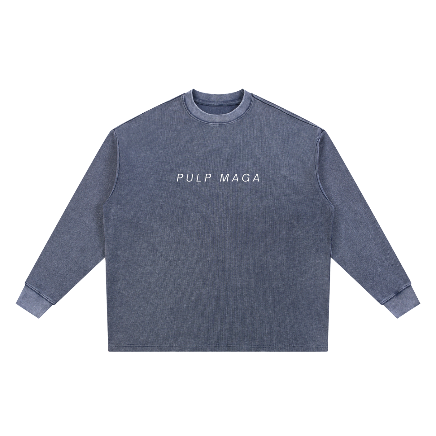THIRD EYE - Mineral Baggy Long Sleeve Waffle Knit