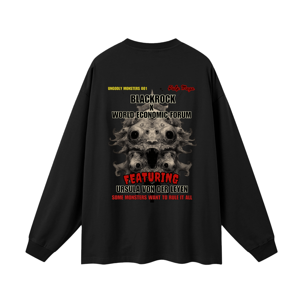 BLACKROCK - Oversized Streetwear Long Sleeve Tee