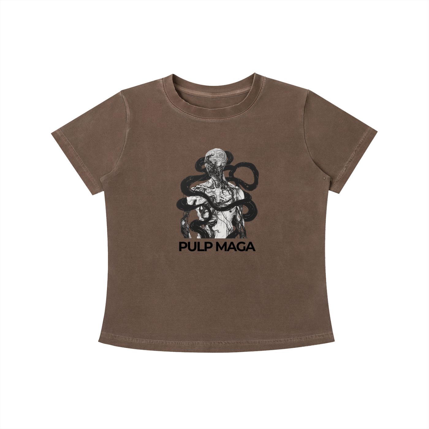 BODILY SOVEREIGNITY - Vintage Wash Slim Baby Tee