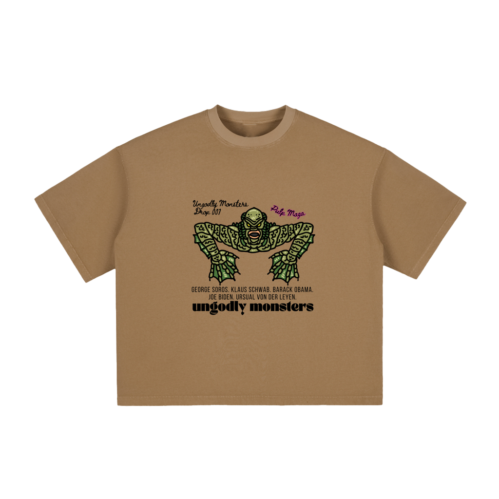PARASITE | SOROS. KLAUS. BIDEN. OBAMA. - Vintage Washed Boxy T-Shirt
