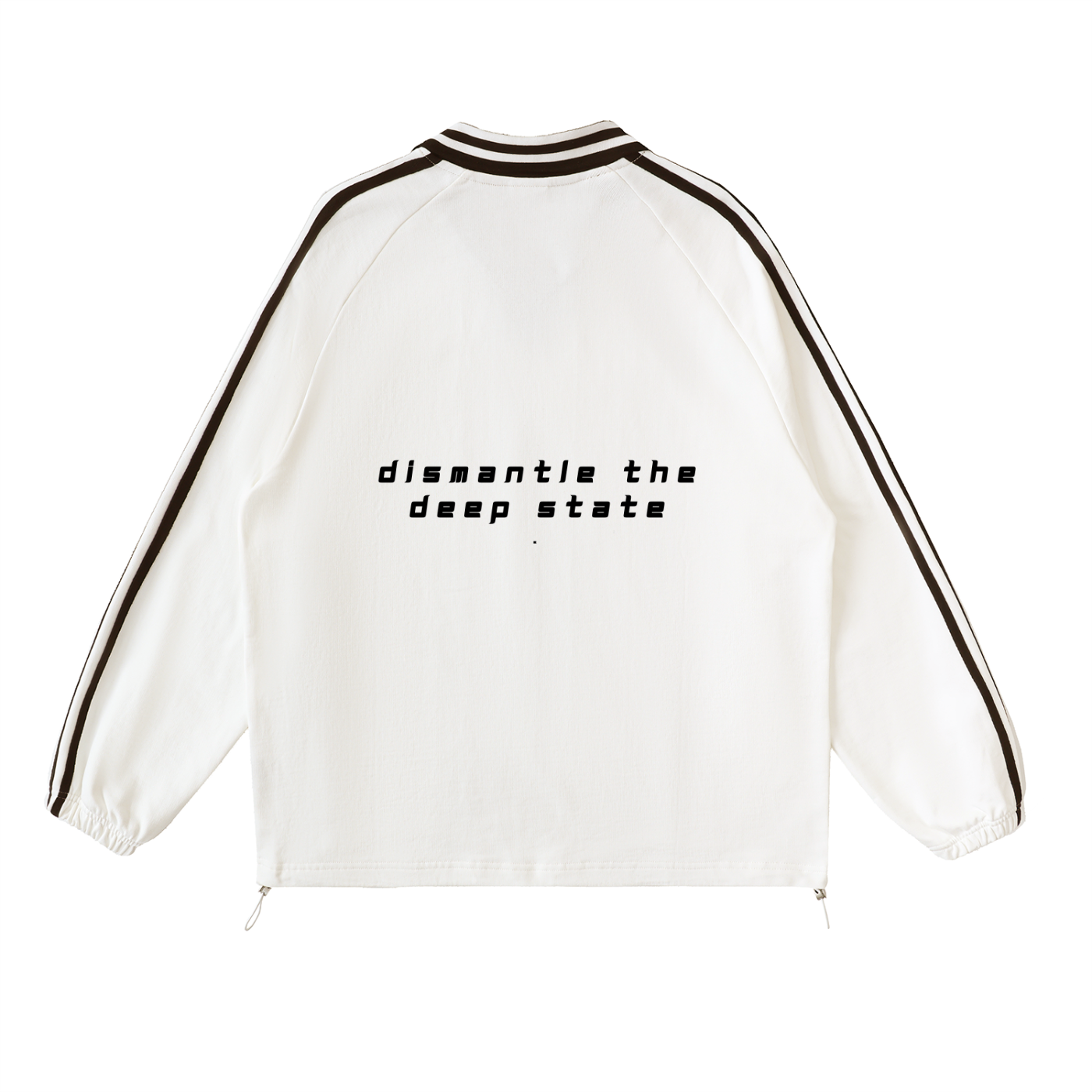 DEEP STATE - Contrast Striped Sweatshirt