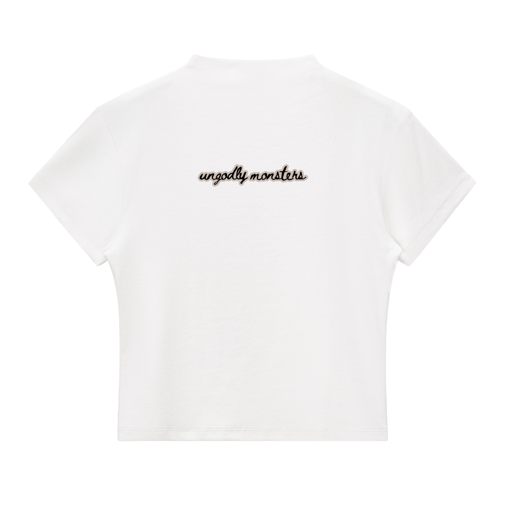 XYLOGORGON - Slim Fit Mock Neck Baby Tee