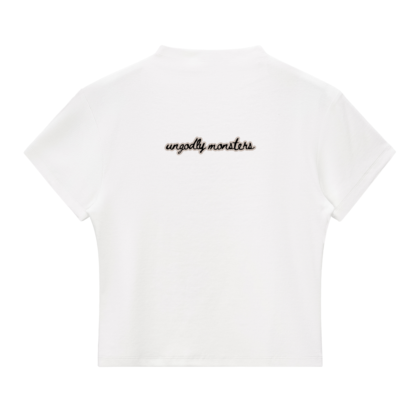 XYLOGORGON - Slim Fit Mock Neck Baby Tee