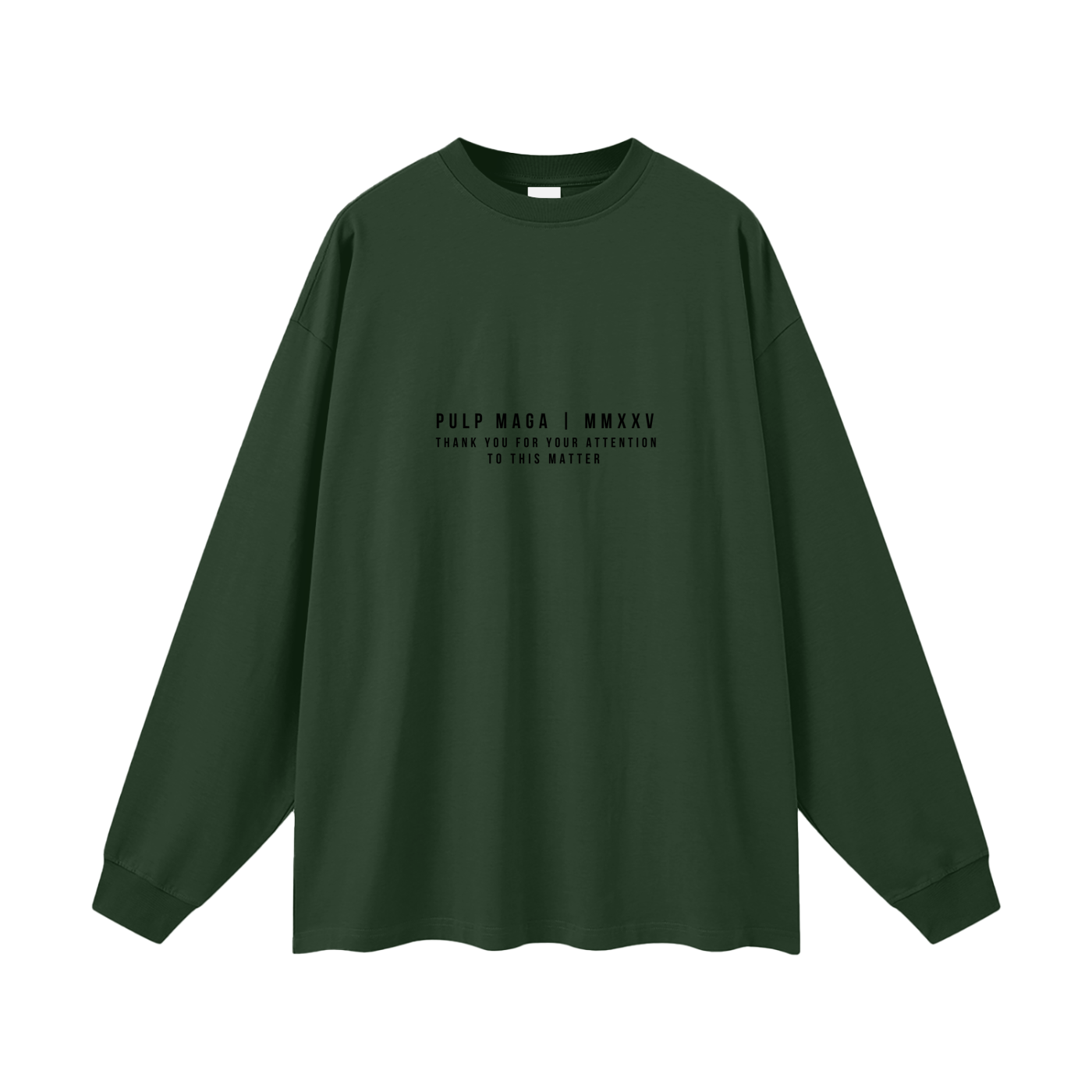 GREEN NEW SCAM - Oversized Streetwear Long Sleeve Tee