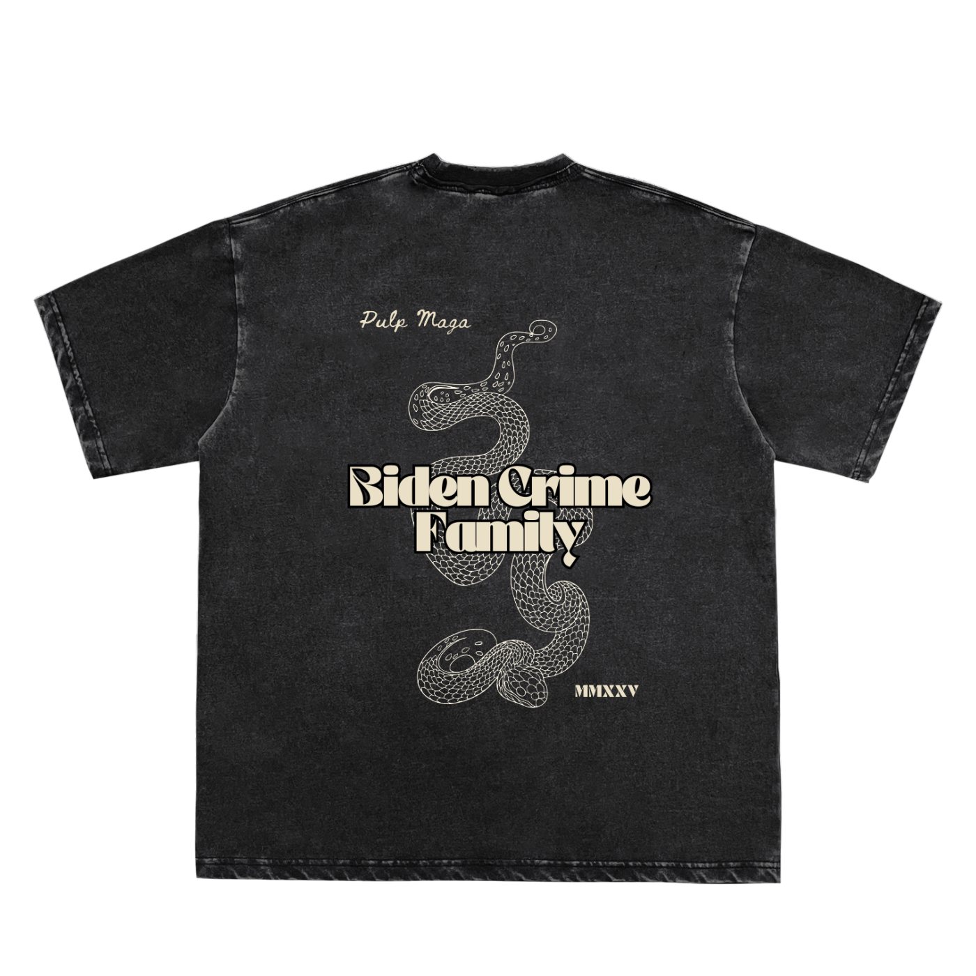 BIDEN CRIME FAMILY - VENOM EDITION - Snow Washed T-Shirt
