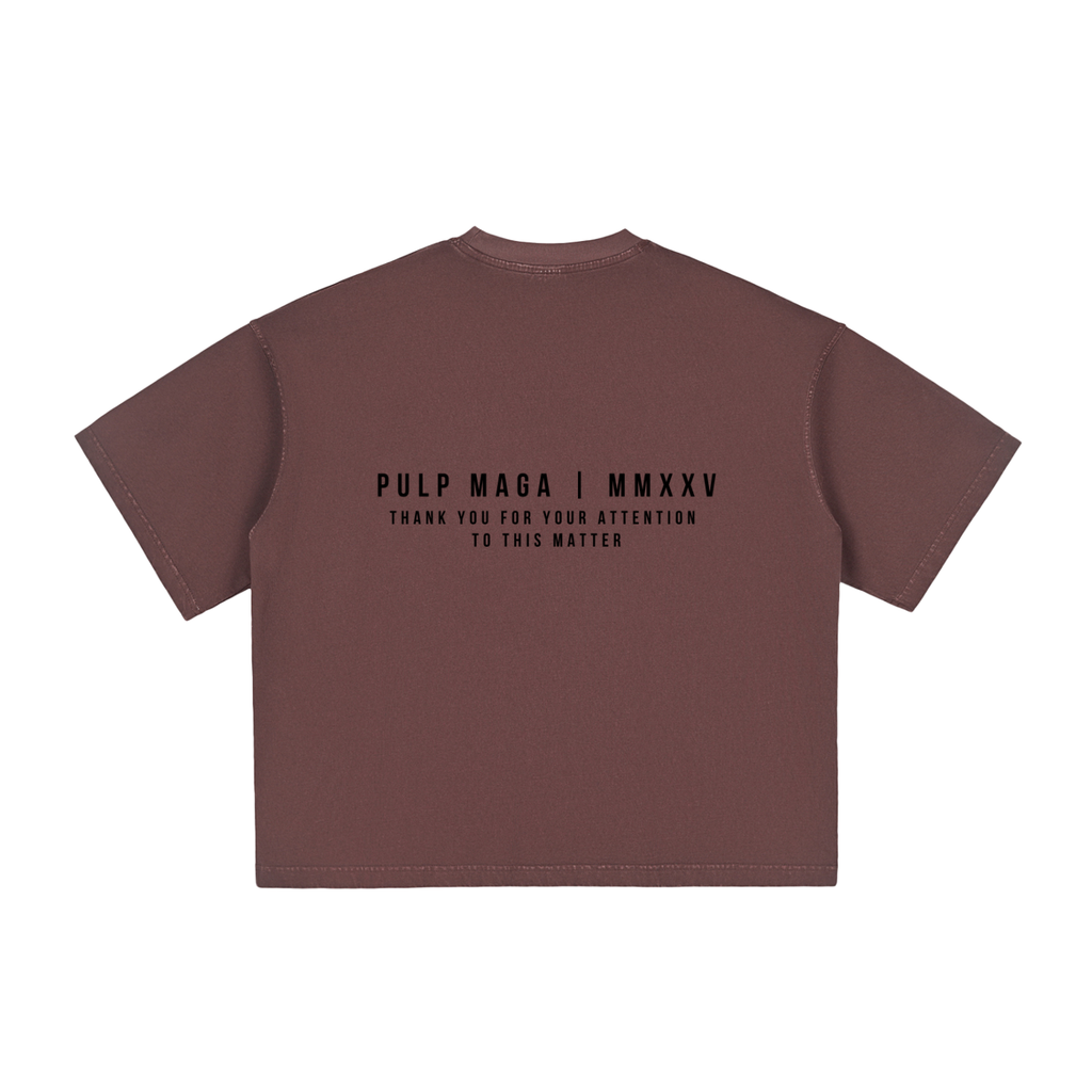 DRAIN THE SWAMP - Vintage Washed Boxy T-Shirt