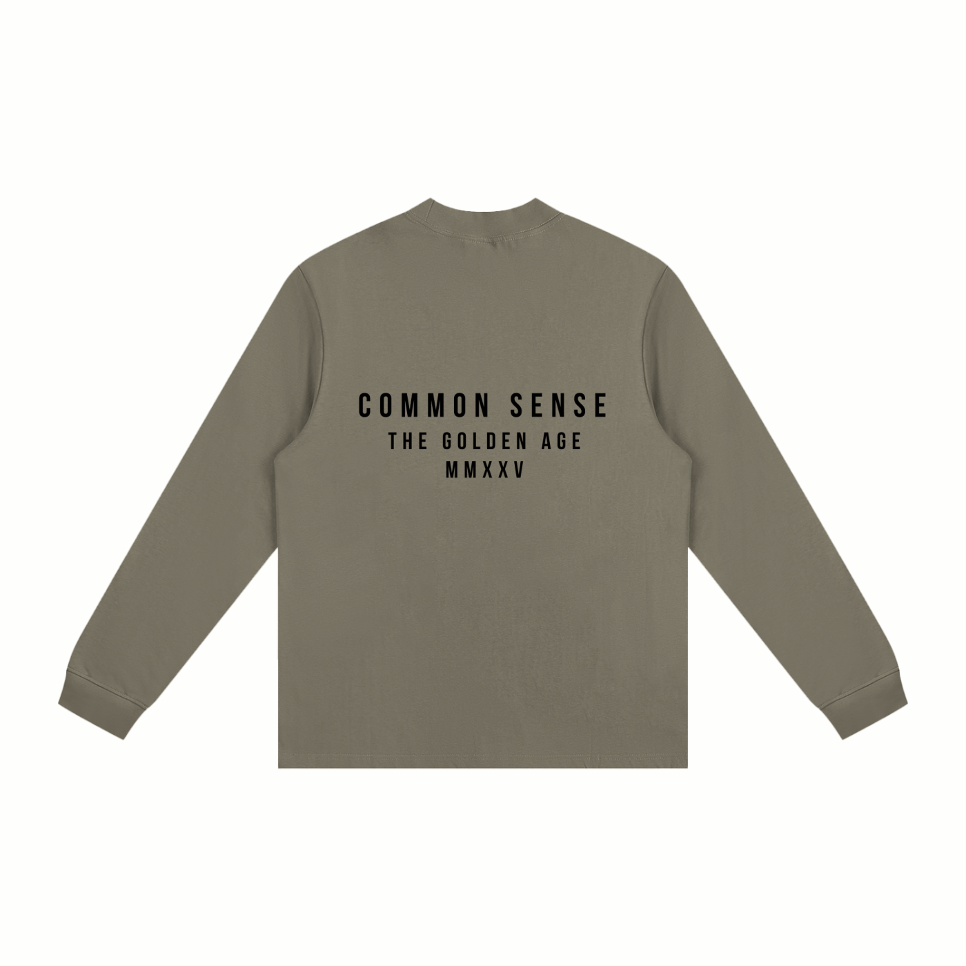 COMMON SENSE - Non-Shrink Mock Neck Long Sleeve