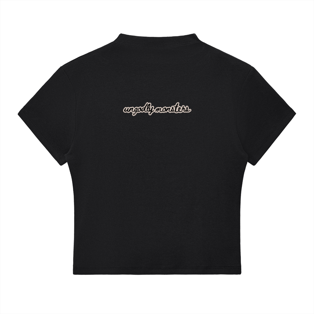 XYLOGORGON - Slim Fit Mock Neck Baby Tee