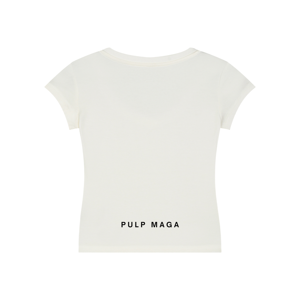 THE PLACEBO EFFECT - V-Neck Bodycon Baby Tee