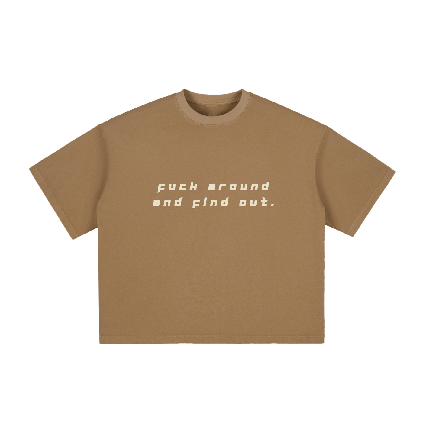 FUCK AROUND AND FIND OUT - Vintage Washed Boxy T-Shirt