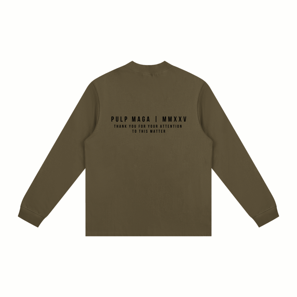 DRAIN THE SWAMP - Non-Shrink Mock Neck Long Sleeve