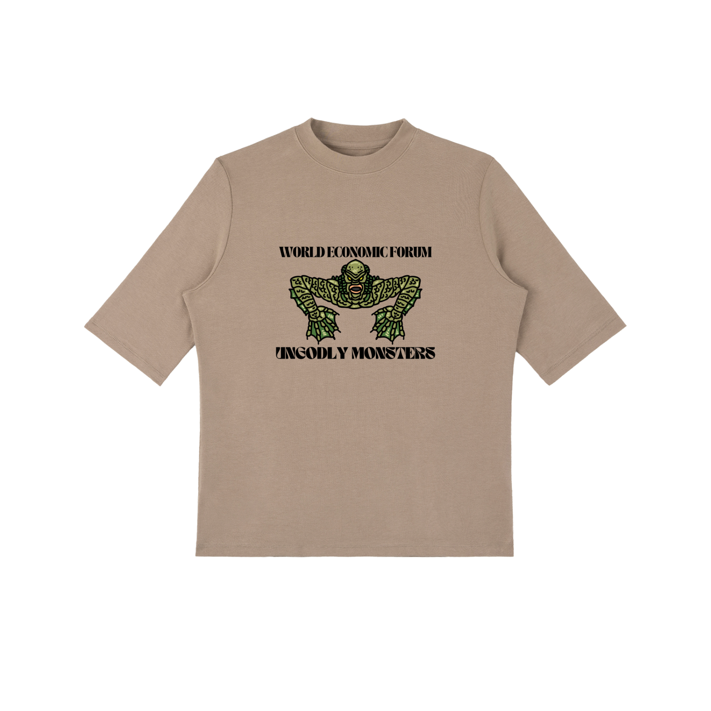 WEF PARASITE - Essential Mock Neck Tee