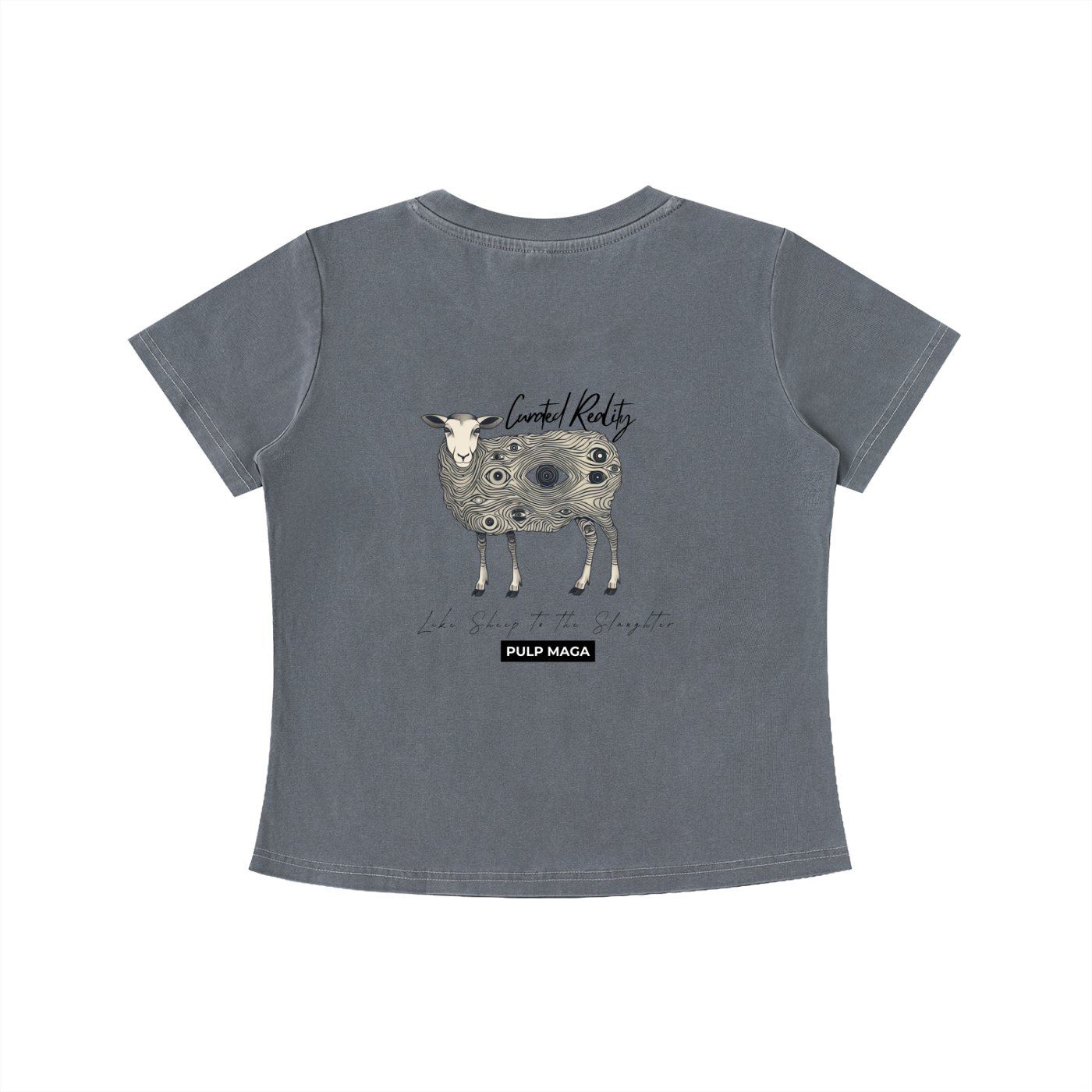 CURATED REALITY - Vintage Wash Slim Baby Tee