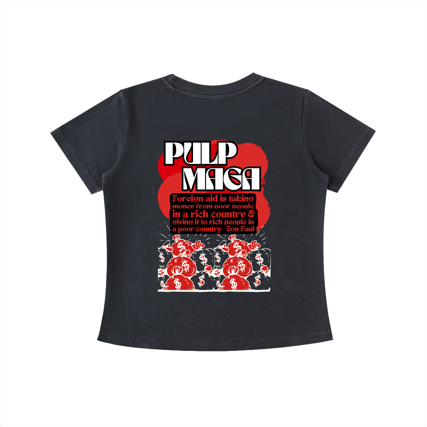 EXPORTING POVERTY - Vintage Wash Slim Baby Tee