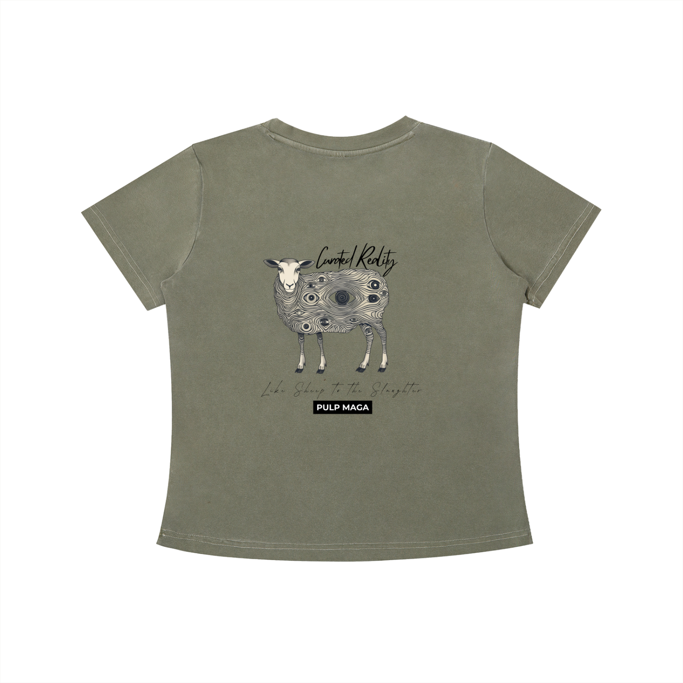 CURATED REALITY - Vintage Wash Slim Baby Tee