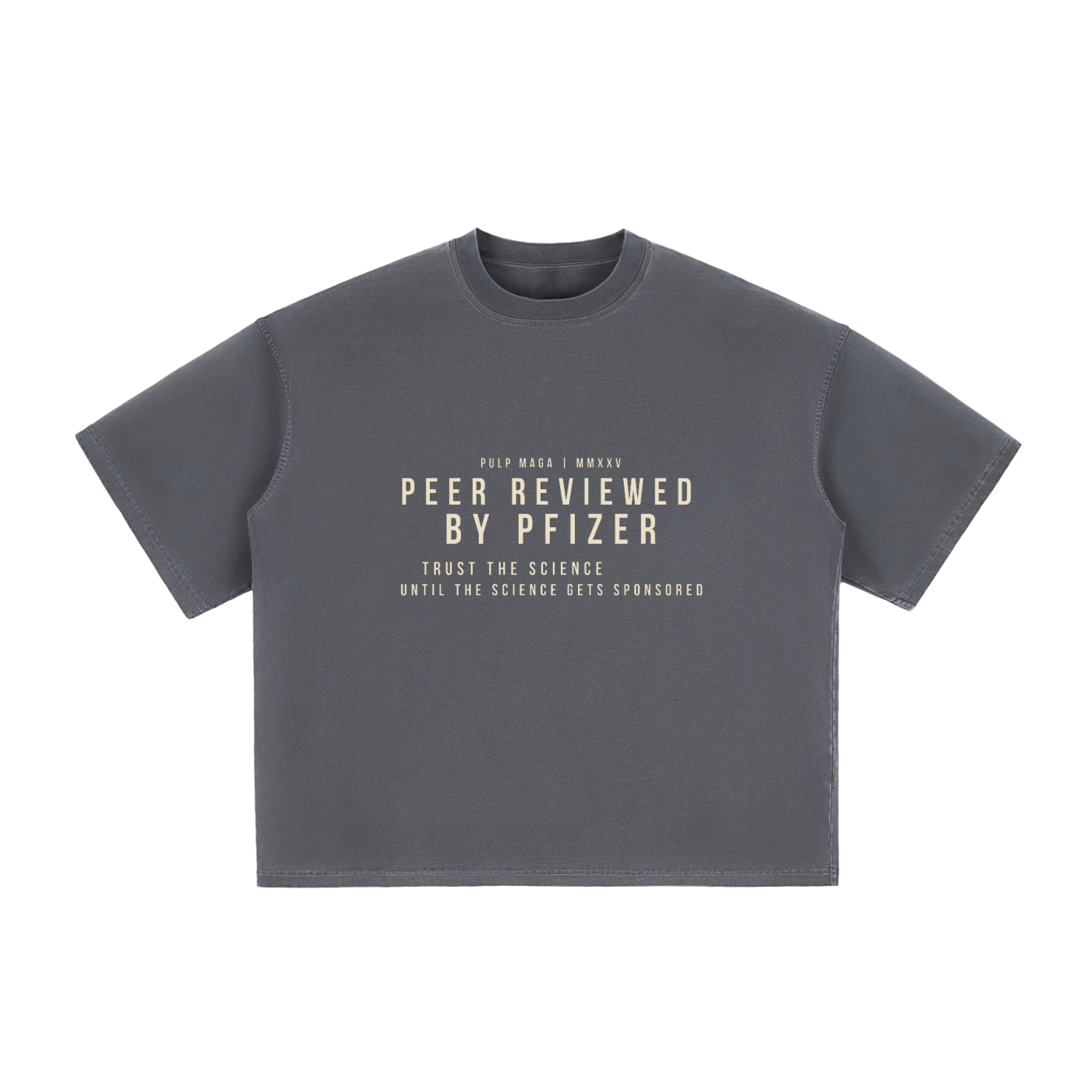 PEER REVIEWED BY PFIZER - Vintage Washed Boxy T-Shirt