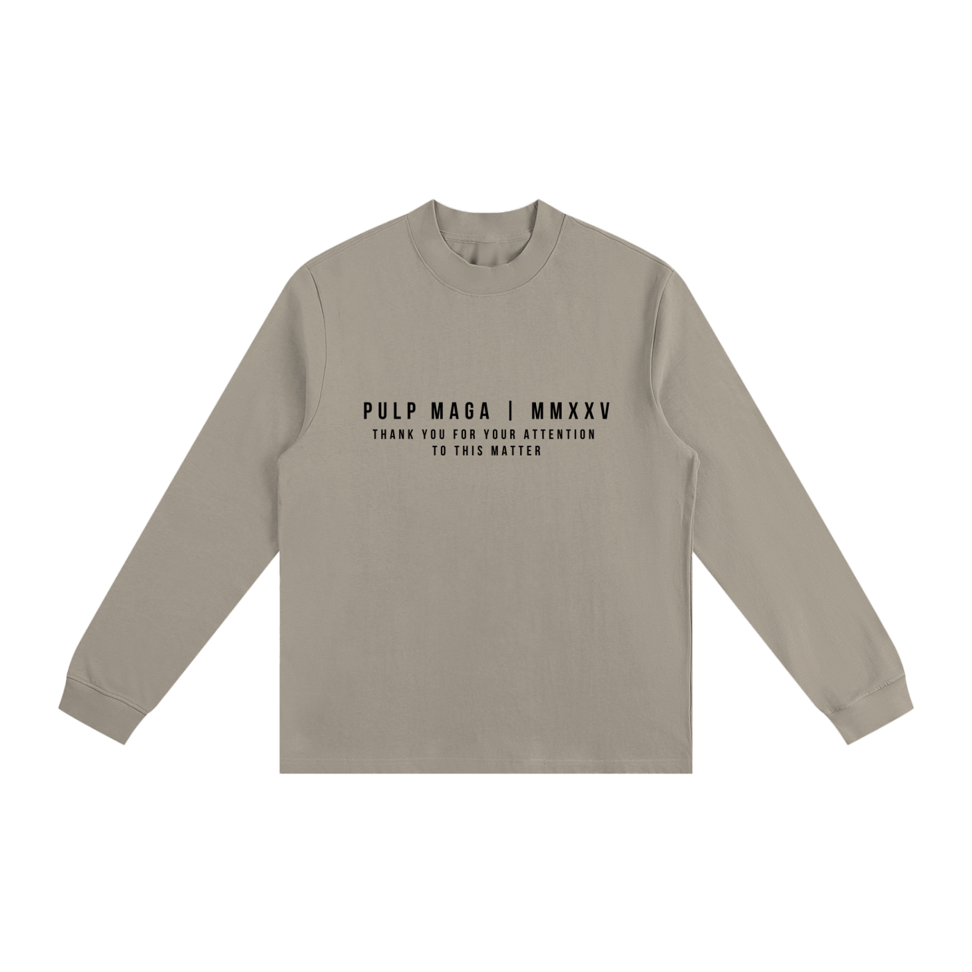 COMMON SENSE - Non-Shrink Mock Neck Long Sleeve