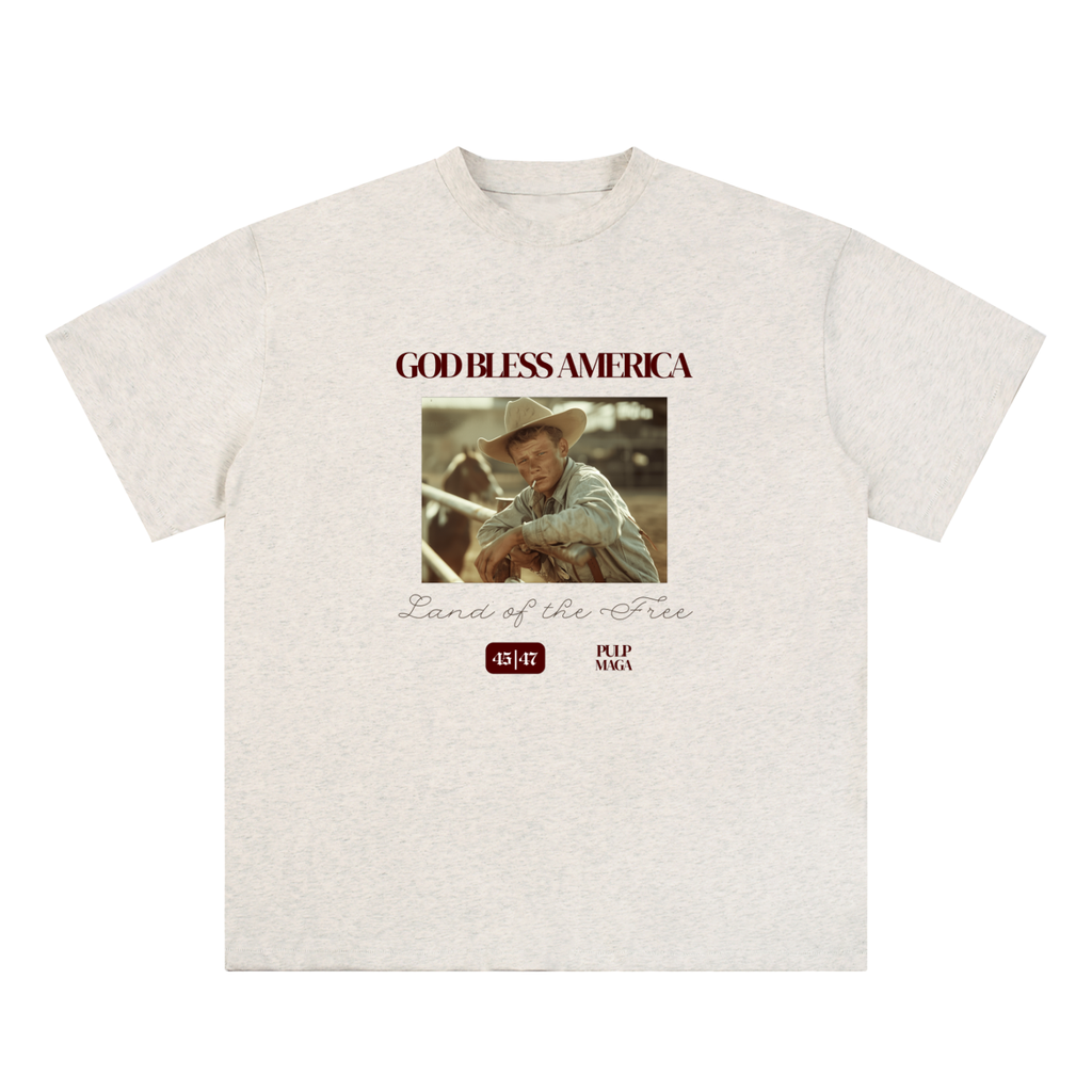 GOD BLESS AMERICA - Essential Cotton T-Shirt