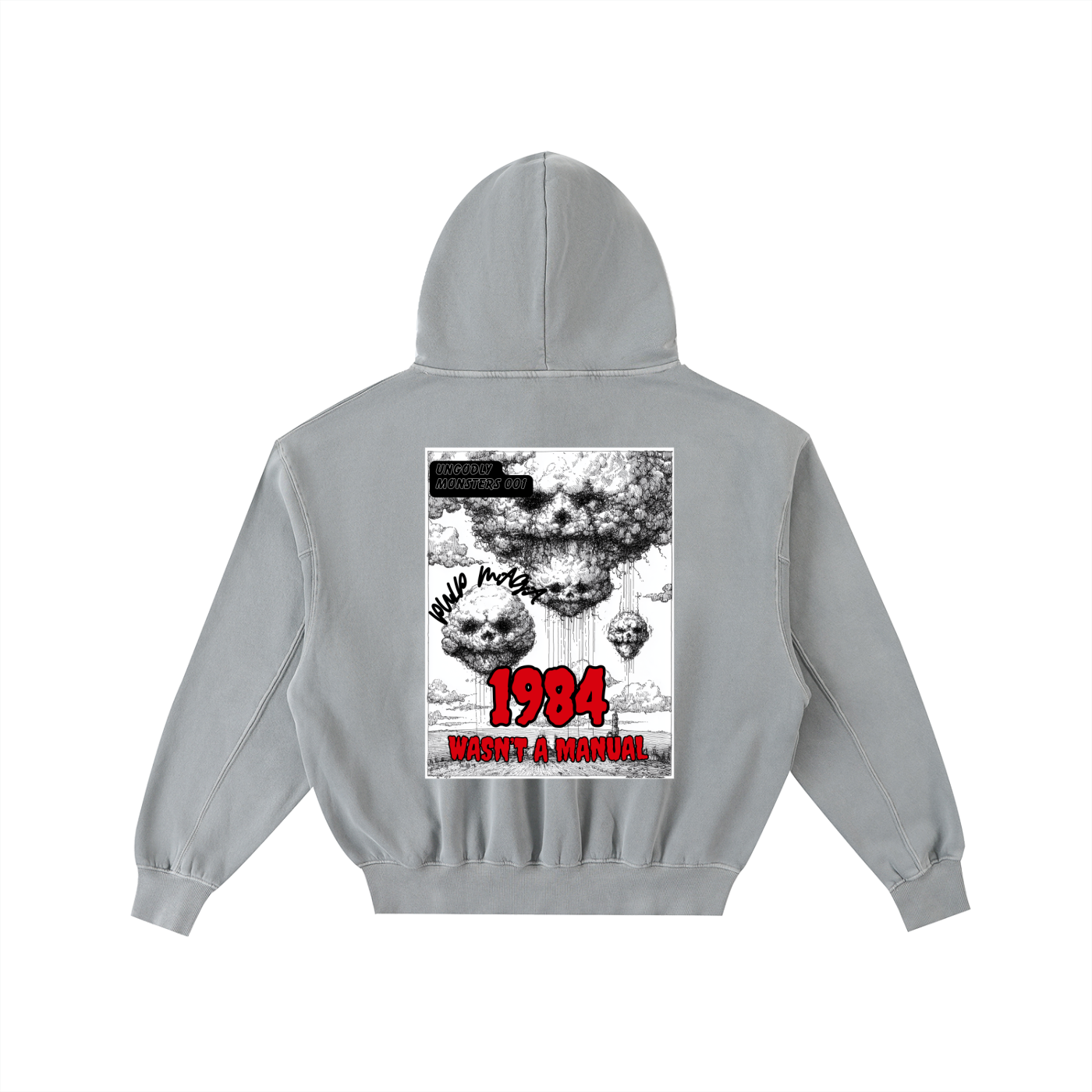 1984 WASN'T A MANUAL - Unisex Enzyme Oversized Hoodie