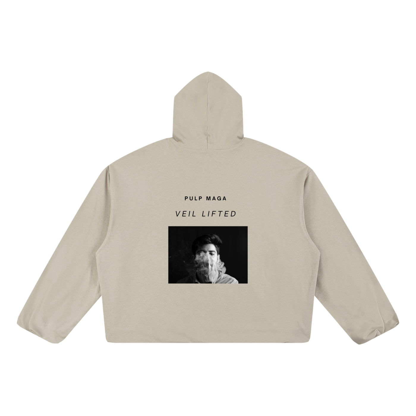 VEIL LIFTED - Unisex Boxy Gather-Hem Hoodie